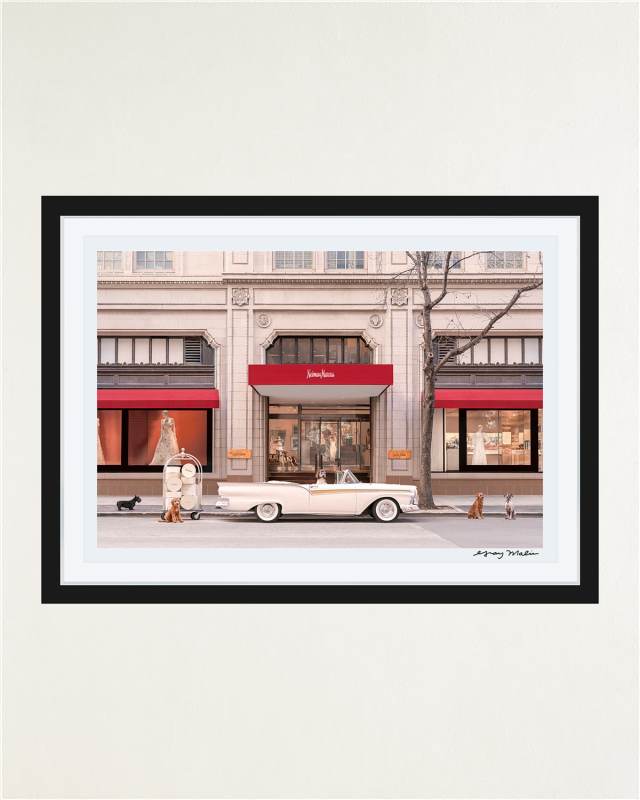"The Arrival, Neiman Marcus, Downtown Dallas" Framed Fine Art Photography Print